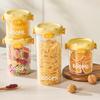 1Pcs Transparent Plastic Spice Jars With Plastic Cartoon Lid Airtight Spice Containers Empty Seasoning Jars For Spice Salt Sugar