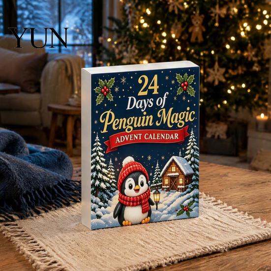Creative Christmas Gifts for Kids Guinea Pig Advent Calendar, 24Pcs Acrylic 2D Ornament Set with Winter Holiday Party Favors Outfits, Tree Hanging