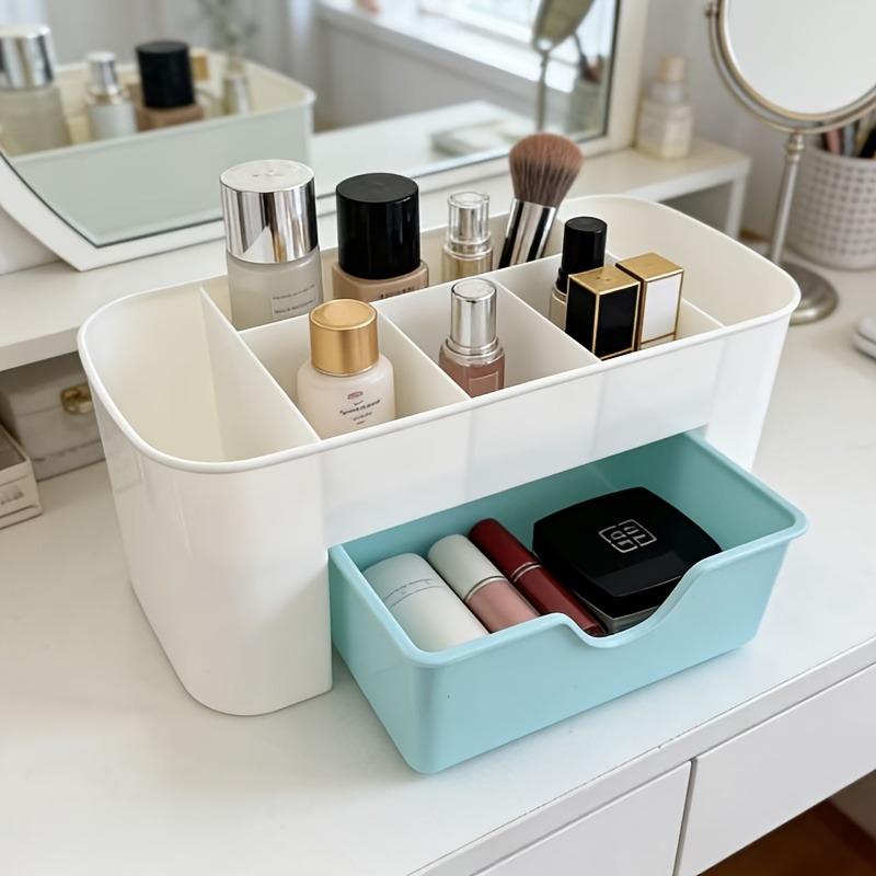 Plastic Makeup Organizer with Drawer Desktop Cosmetic Storage Box