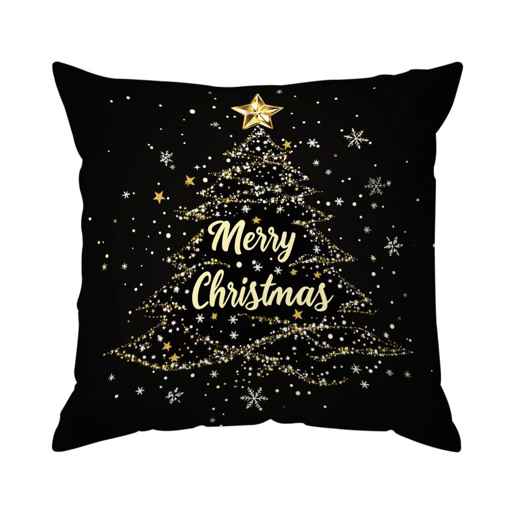 Christmas Decorations Pillowcase Printed Polyester 45X45Cm Throw Pillowcover Decorative Sofa Cushion Pillowslip Home Decor