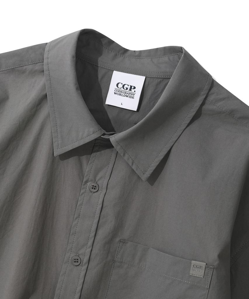 CGP Pocket Short Sleeve Shirt - Charcoal