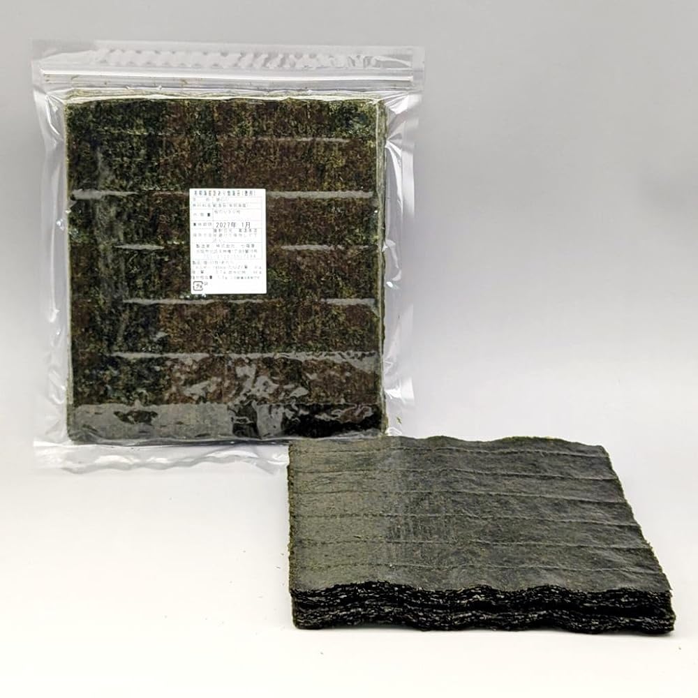 Japanese Product Ajisho Shichifukuya Bulk Aritaka Sea Toasted Nori 30 Sheets, Domestic, for Onigiri
