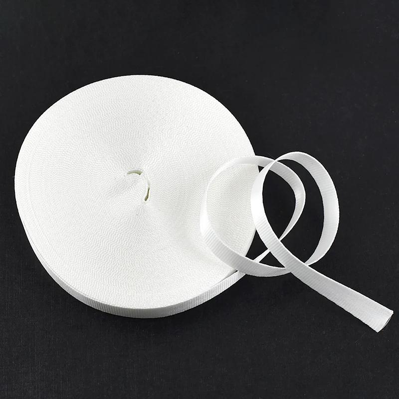 Meetee 45Meters 10mm Nylon Webbing Belt Straps Decorative Ribbon Band Lanyards Bias Binding Tape DIY Handmade Sewing Accessories