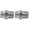 2pcs Stainless Steel Stainless Steel Sprayer 65 Degree Wide Coverage Sprayer Fan Nozzle  Rain Test