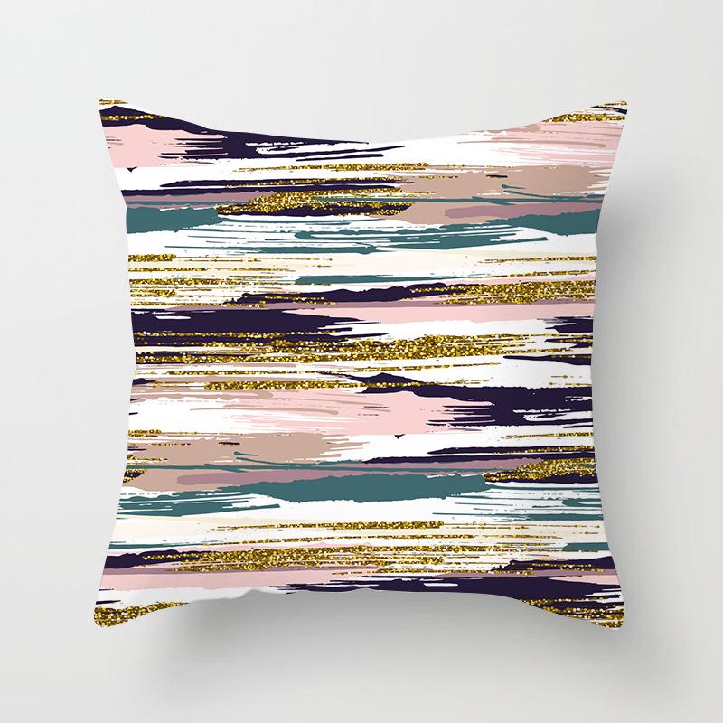 Nordisch Ins Kissen Polka Dot Geometrischer Streifen Kissenbezug Quadratische Heimtextilien