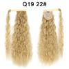 Synthetic Long Curly Clip In Hair Extensions Ponytail Hair Wig Heat-Resistant Curly Pony Tail Wig For Women