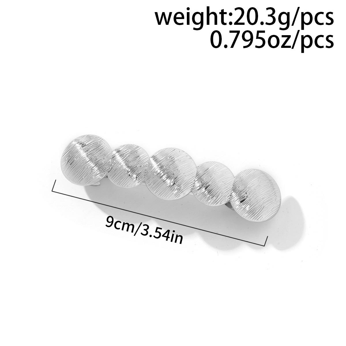 

Популярная заколка для волос, стильная заколка для волос с затылком, с высокой степенью сохранения цвета, гальванопокрытие, модная заколка для волос с одним словом серебряный