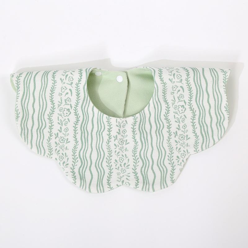 Korean Style Cotton Baby Bib - Double-Sided & Versatile for 0-2 Years