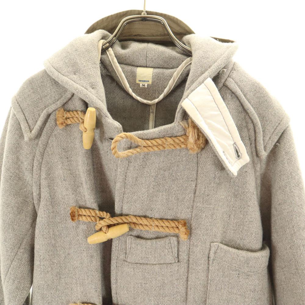 TATAMIZE Wool blend Made in Japan wool Duffel coat M Gray Men's Used