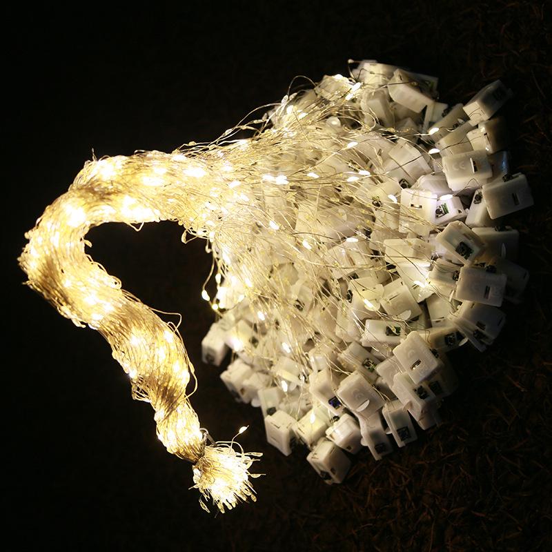 

Светодиодные гирлянды из медной проволоки для рождественского декора - Букет на батарейках 1m - 10 LED beads with battery (Individual)