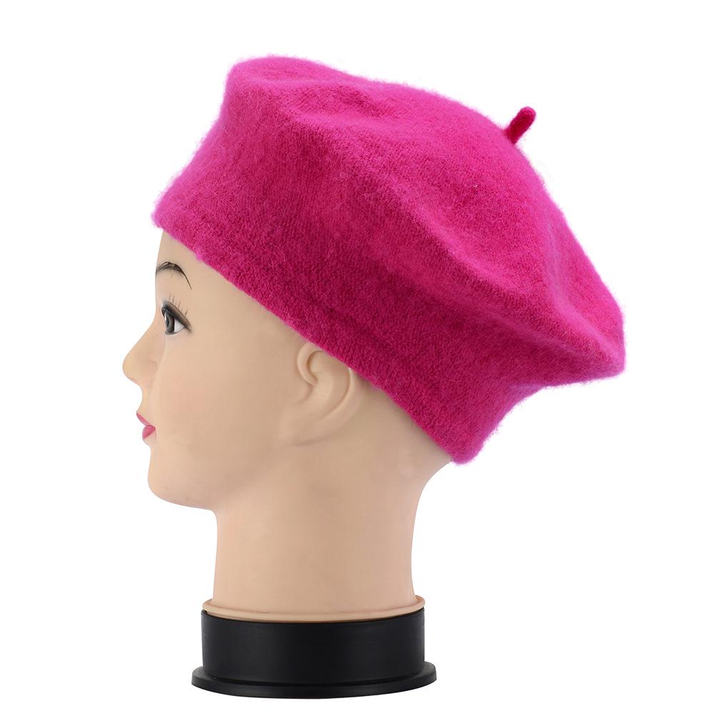 Korean Style Autumn & Winter Imitation Wool Beret Hat for Women