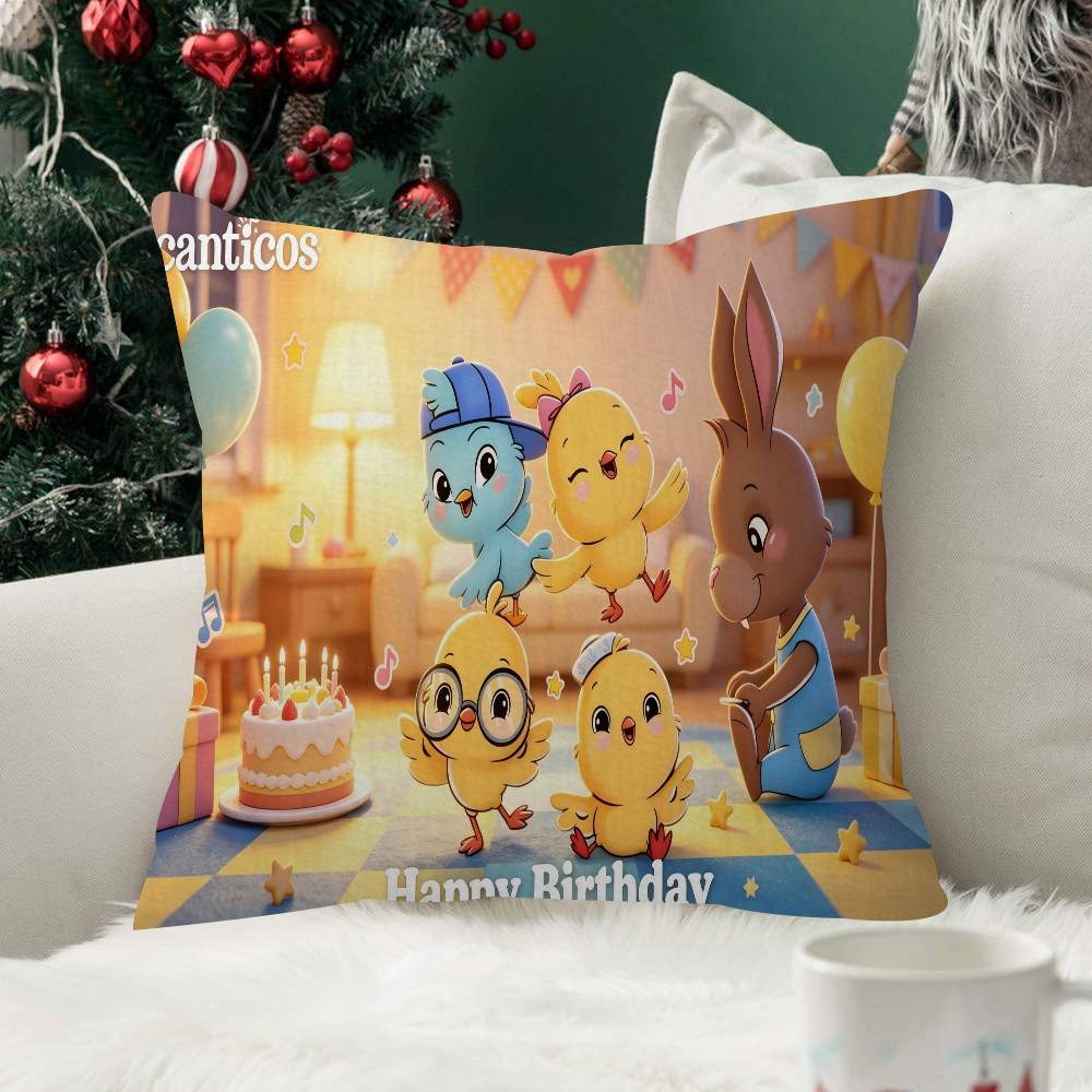 Cartoon animals Cushion Cover Inches Farmhouse Canticos Decor Home Throw Pillow Covers For Couch Decorations