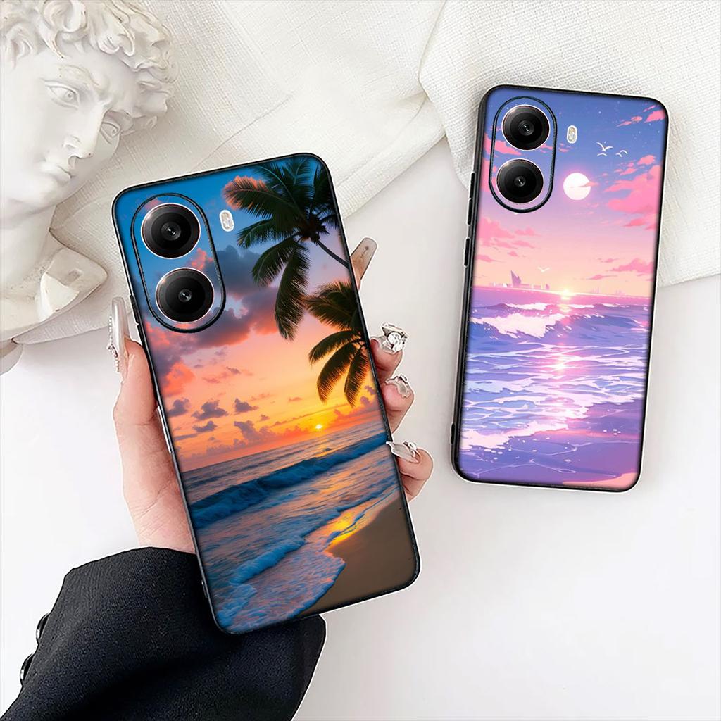 Sea Beach Travel Mountain Phone Cover for Samsung Galaxy Note 20 9 10 S8 S10 Lite S9 Plus A54 A53 A21S S10E A17 Protective Case