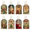 24pcs Snowman Christmas Hanging Ornaments Santa Claus Xmas Tree Decor  New Year