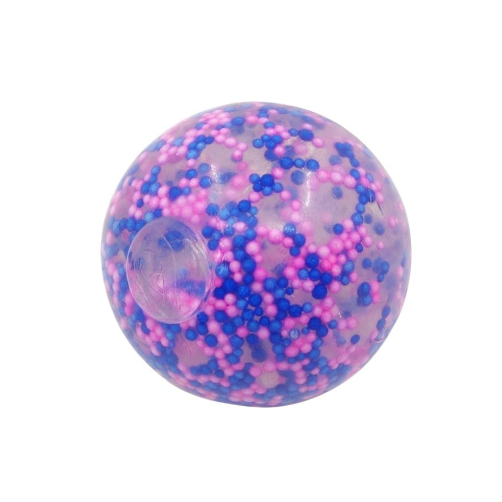 Stress Relief Ball Soft Squeeze Toy Round Shape with Bead Filling for Hand Exercise and Sensory Stimulation Suitable for Office Home School Use