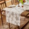 Spitzen Tischläufer Ausgestanzte Platzsets für Esstisch Kommode Buffet Dekor Faltenfreies Schutz-Tischdecke für Esstisch Zuhause Hochzeit Party