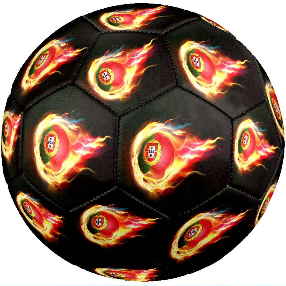 Portugal national football team Theme soccer ball Size 5 Soccer Ball Soft Touch Professional Training Football for Outdoor Sports