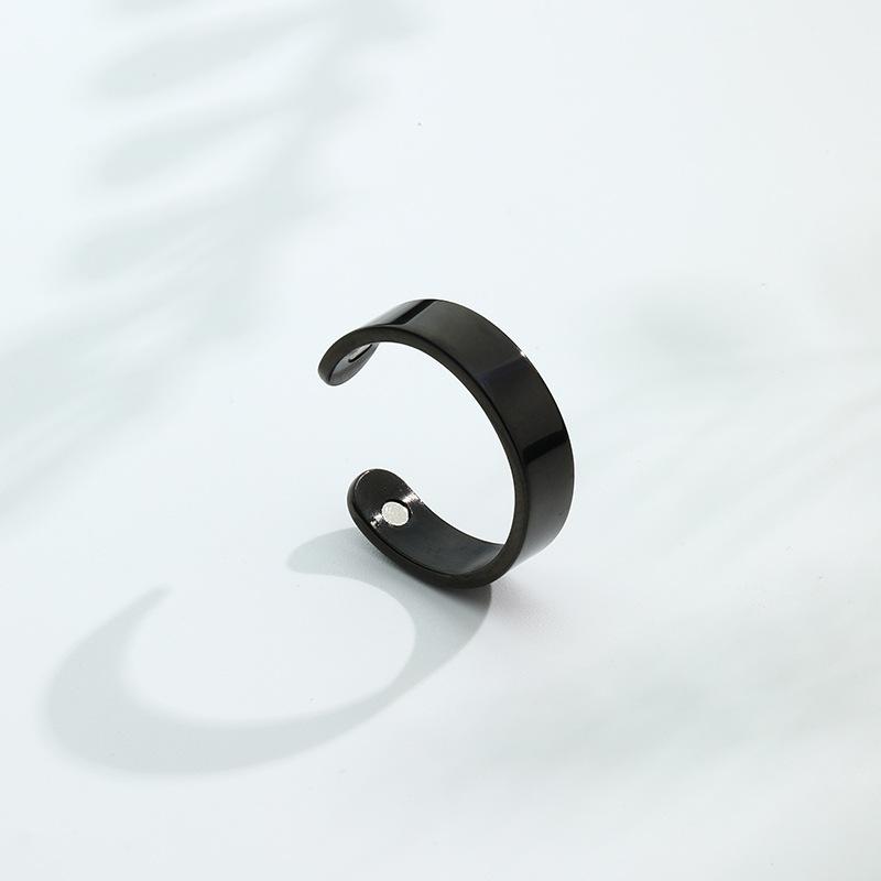Stainless Steel Magnet Ring Magnetic Opening Stop Snoring Ring Dual Magnetic Healthy Fashion Jewelry Accessories