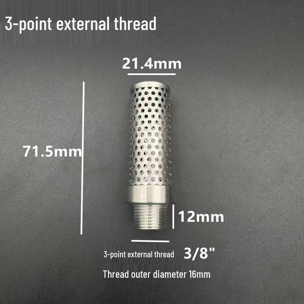 304 Stainless Steel Male Thread Mesh Tube Oil Filter and Separator