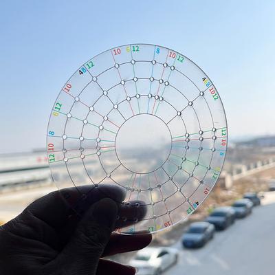 Pottery Painting Tools Circular Ruler Dividing Block Ruler Drawing Average Ruler Rounder Clay Tools