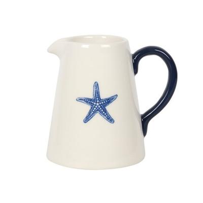 Coastal Charm Starfish Ceramic Flower Jug