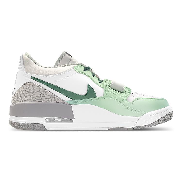 Jordan Legacy 312 Low top Skateboard Shoes Men's White Green Gray FV8115-101(Team116-312)