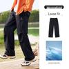 Camel Cool-Feel Cargo Wide-Leg Pants