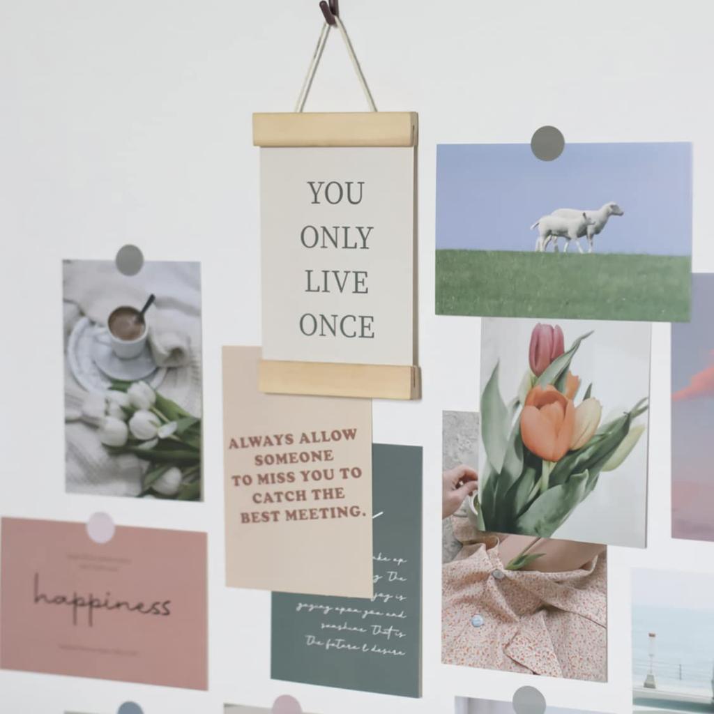 Donalee Stylish and Cute Postcards, Set of 30, Postcard Size, Scandinavian, Korean, and International Designs, Interior Decor, Mini Posters (Love