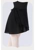 Adult Women's One-Piece Chiffon Ballet Dance Skirt with Lace-Up A-Line Design