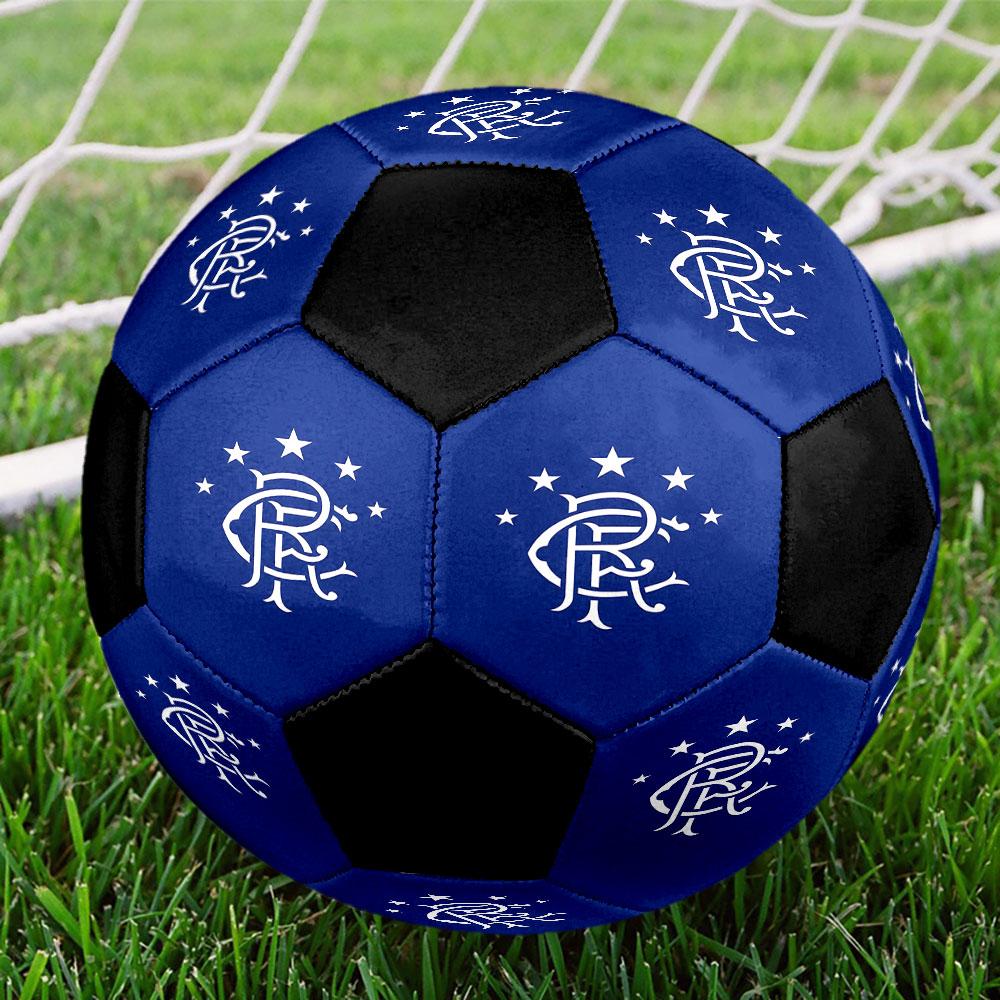 1pc Rangers FC Soccer Ball Size 5 Indoor Soccer Ball Fashion Colorful Backyard Game - Great For Sports Fans Gift HE96