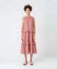 Page Check Frill Dress_Wine