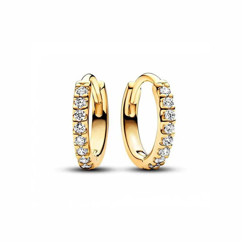 New 925 Silver Gold Color Pearl Earrings Light Luxury Jewelry Exquisite Charm Surprise Gifts for Women