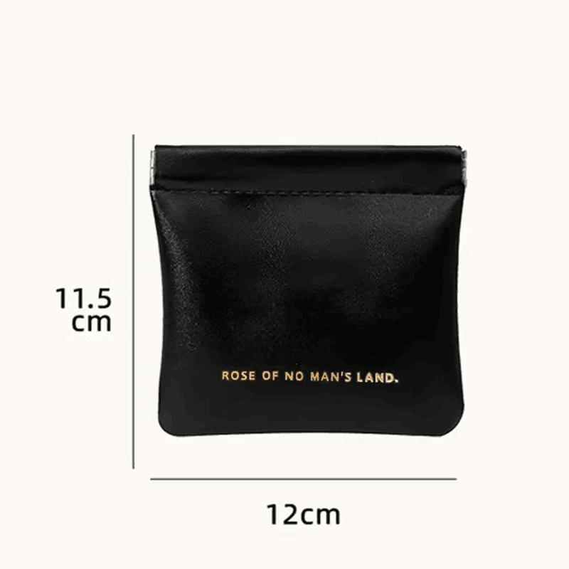 

New Simple Mini PU Leather Lipstick Makeup Storage Bag Women Square Small Cosmetic Pouch Portable Make Up Key Organizer Bags