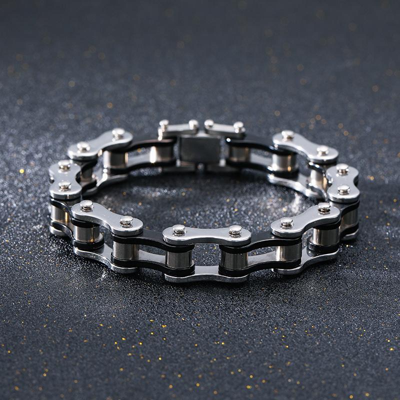 Stainless Steel Biker Chain Bracelet Men's Link Chain Motorcycle Bicycle Style Bracelets Fashion Punk Bracelets Jewelry