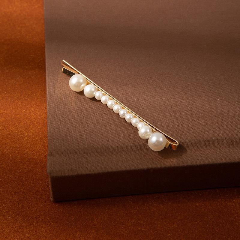 Pearl Word Clip Women'S Temperament Bangs Forehead Broken Hair Edge Clip High Sense Simple Bb Clip