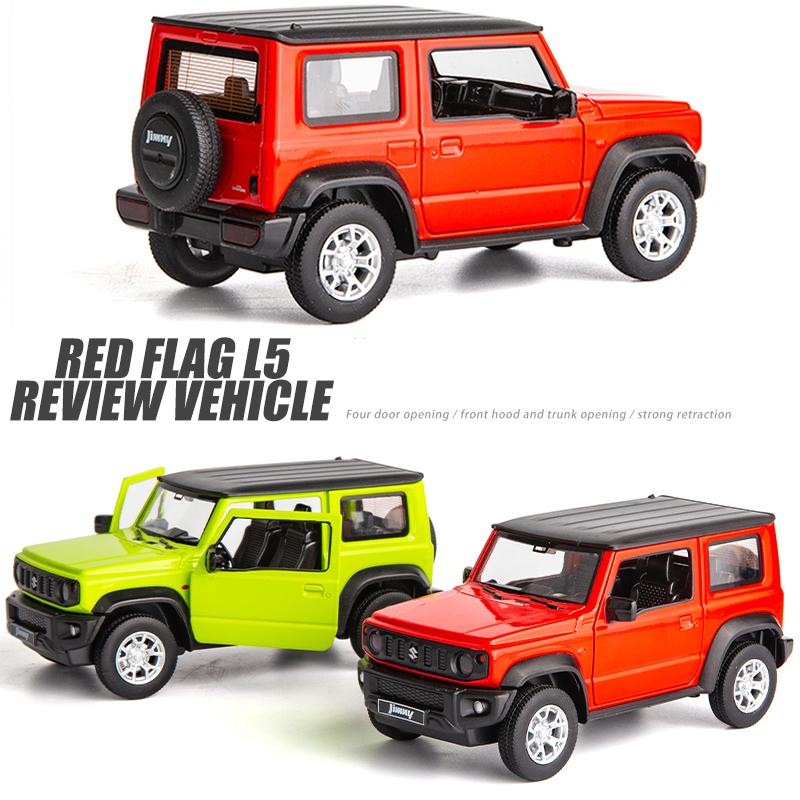 1/26 Suzuki JIMNY 2018 SUV Alloy Car Toy Car Metal Collection Model Car Sound and Light Toys for Children Gift