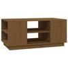 814402 vidaXL Coffee Table Honey Brown 90x49x40.5 Cm Solid Pine Wood