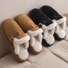 New Cotton Slippers, Warm Shoes, Plush Shoes, Indoor Anti-slip, and Outerwear Plush Shoes