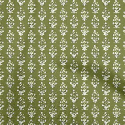 Cotton Flex Light Green Fabric Asian Block Print Sewing Fabric By The Yard Printed Diy Clothing Sewing Supplies 40 Inch