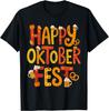 Glückliches Oktoberfest Bier Brezel Kürbis Festlich Herren Damen T-Shirt Mode Lässig Baumwolle Grafik T-Shirts Streetwear Oberteile T-Shirt