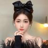 2025 Large Black Bow Claw Clip - New Trendy Women's Hair Accessory for Elegant Style