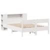 VidaXL Lit bibliothèque sans matelas blanc 120x200 cm bois pin massif 3322952