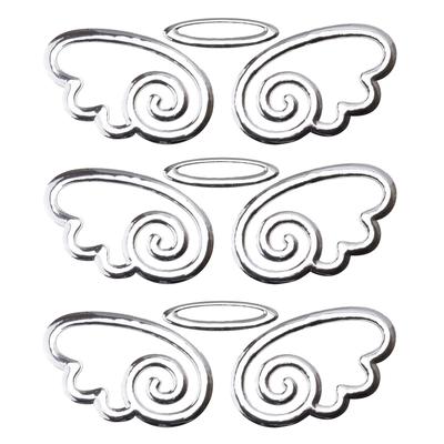 Prendre PR-ANGELSTICKER-SV [Set of 3] Angel Cute Car Sticker 3D Dress Up Emblem Sticker