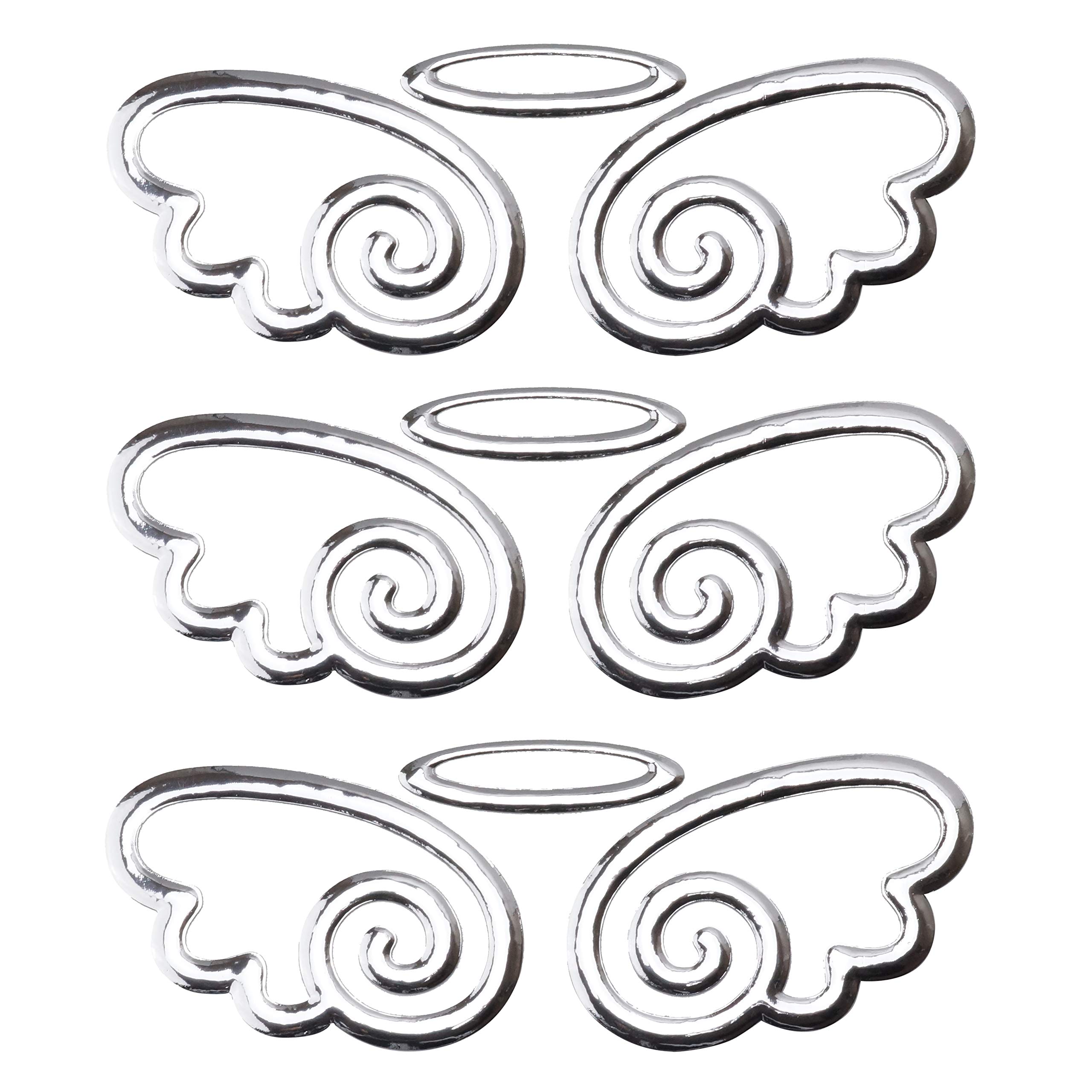 

prendre PR-ANGELSTICKER-SV [Set of 3] Angel Cute Car Sticker 3D Dress Up Emblem Sticker серебряный