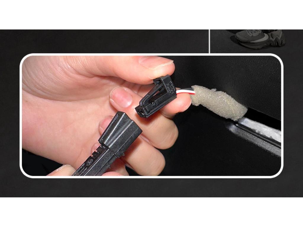Accessoires Éclairage de Bienvenue à Flux d'Eau dans le Coffre et Éclairage d'Ambiance Intérieur pour Geely Emgrand L