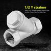 DN15 12" PT Thread Stainless Steel Y Type Strainer Pump Filter for Water Gas