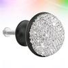 Aluminum Alloy Door Knobs Black Rhinestone Mushroom Shape Creative Pull Handle Cabinet Drawer Cupboard Shining Alloy Knobs