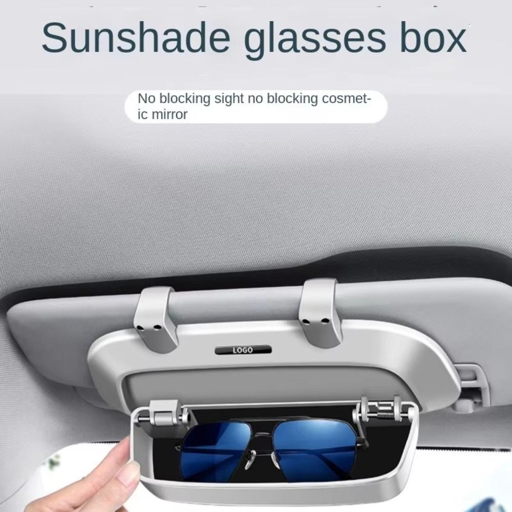 

Modified Sun Glasses Holder Glasses Clip Auto Eyeglasses Accessories New Glasses Case сірий