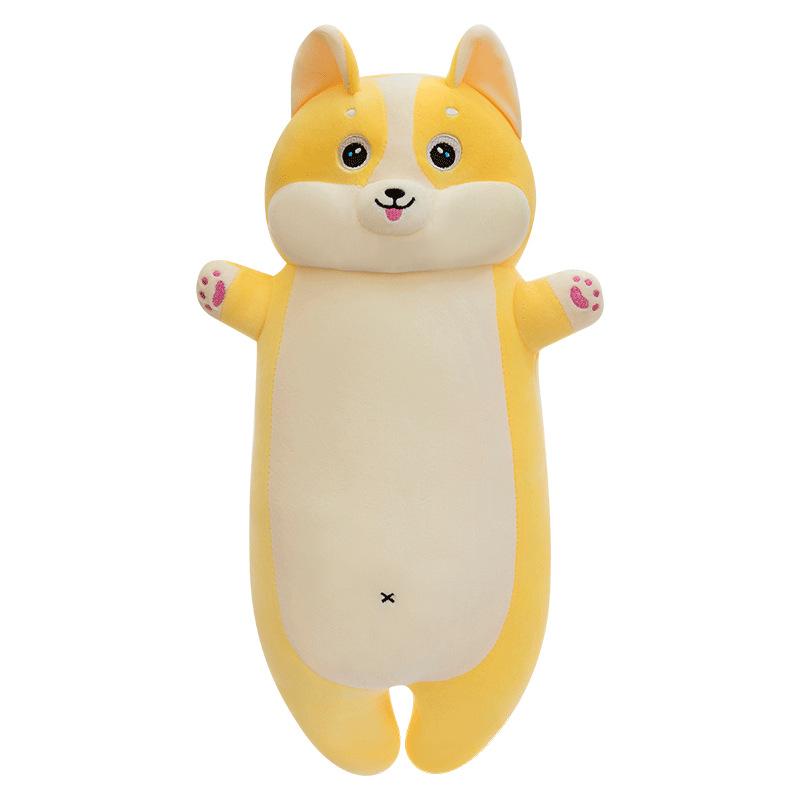 

Милая длинная полоска мультяшная плюшевая игрушка корги подушка персиковая попка мягкая милая кровать для девочки с куклой подарок 55Cm (0.4kg)