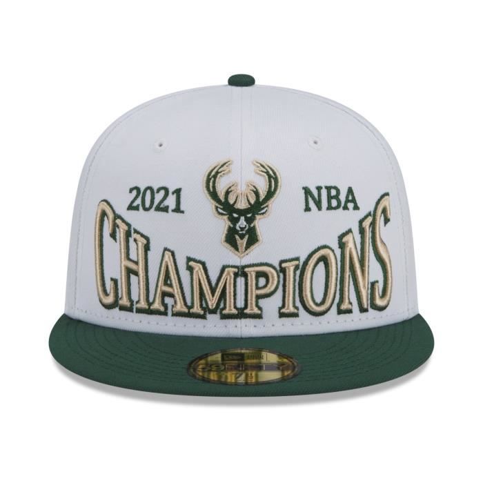 Casquette - New Era - 59Fifty - NBA CHAMPIONS Milwaukee Bucks - Blanc - Homme - Sportswear